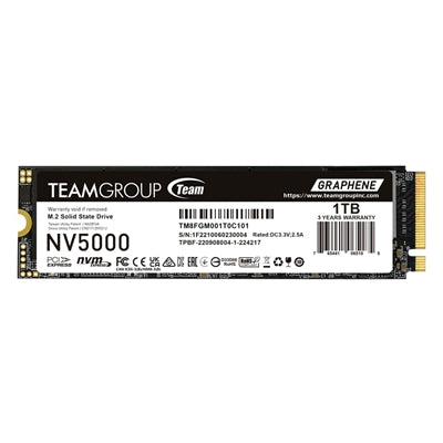 Team NV5000 1TB PCIe Gen4 NVMe M.2 SSD - 5000MB/s Graphene Team NV5000 1TB PCIe Gen4 NVMe M.2 SSD - 5000MB/s Graphene